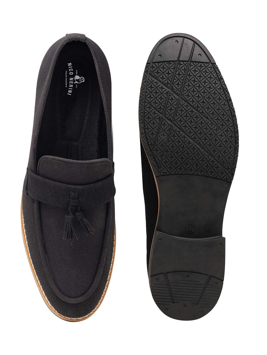 men solid slip on loafer - 22337622 -  Standard Image - 4