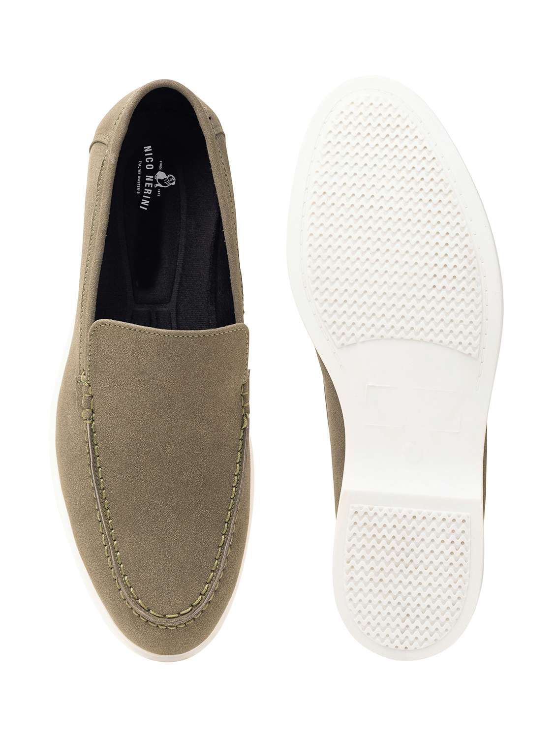 men solid slip on loafer - 22337630 -  Standard Image - 4