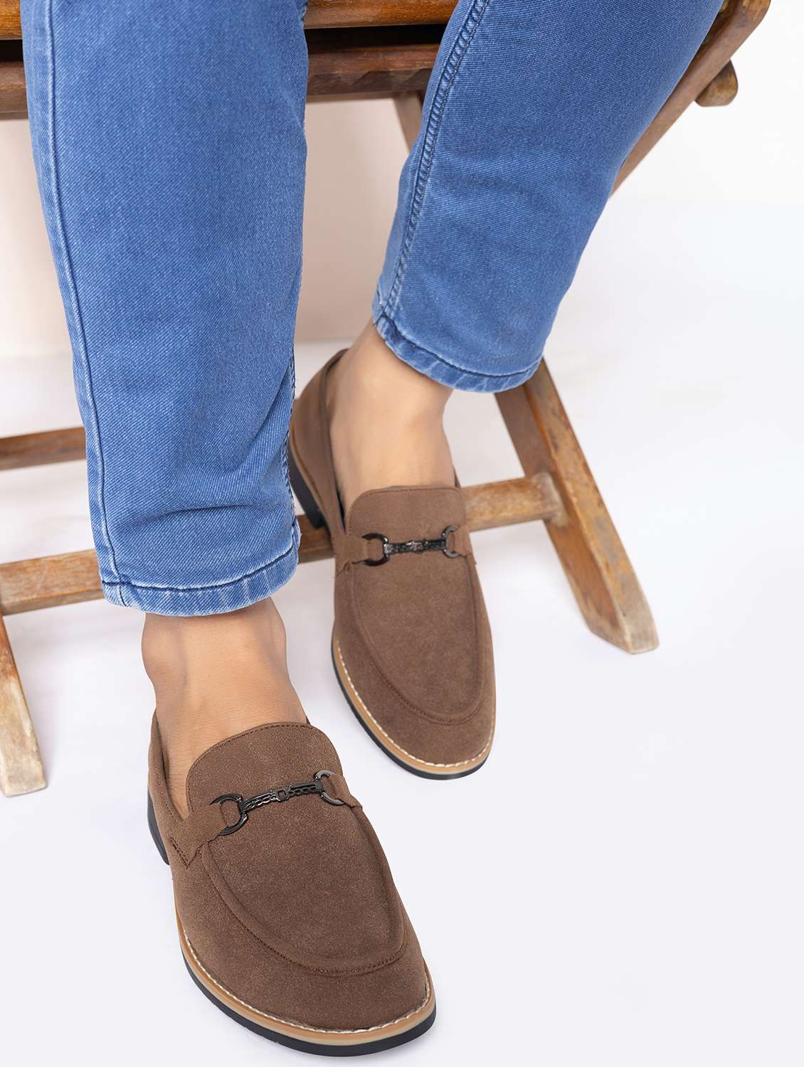 men solid slip on loafer - 22337635 -  Standard Image - 1