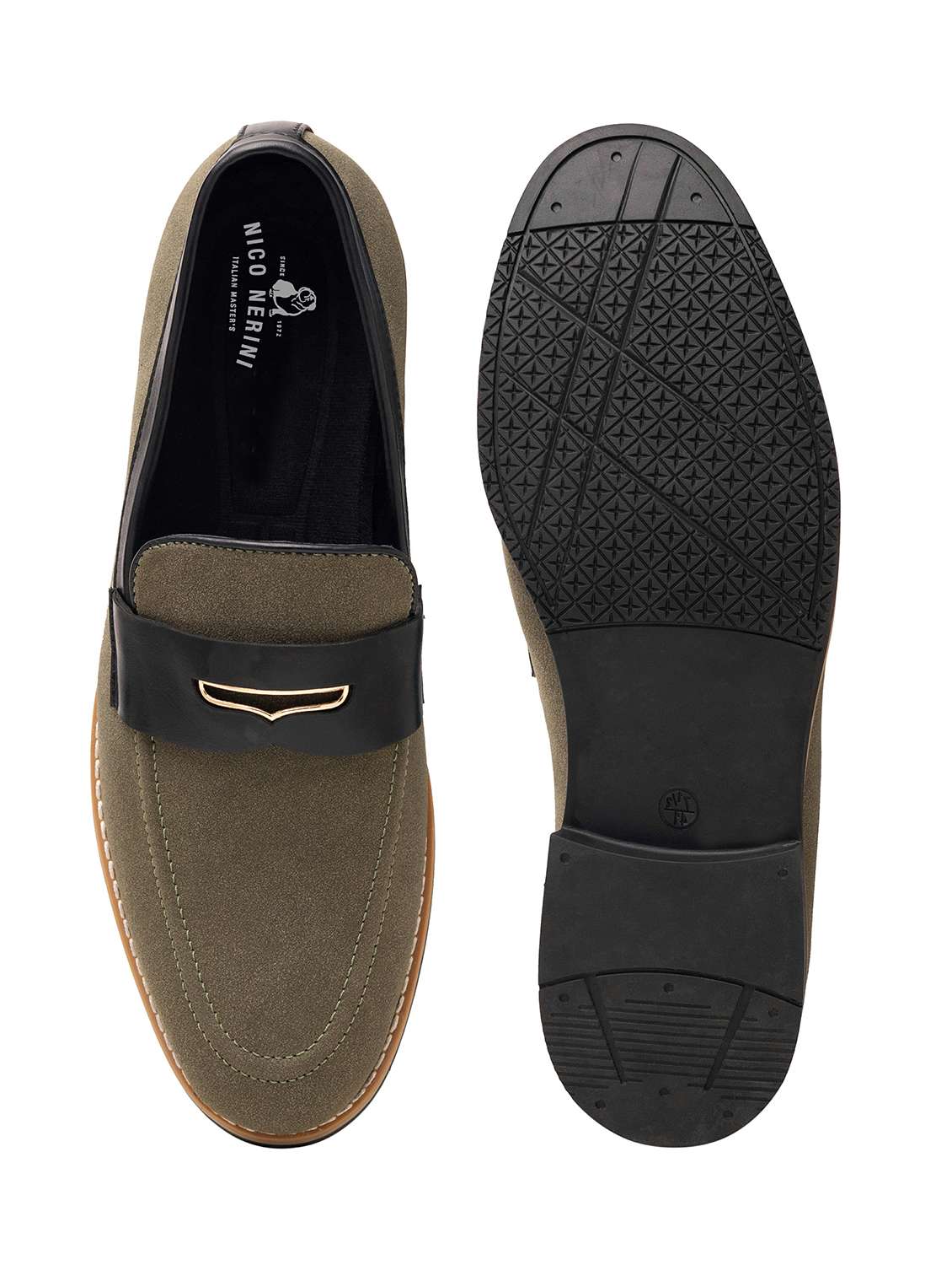men solid slip on loafer - 22337688 -  Standard Image - 4