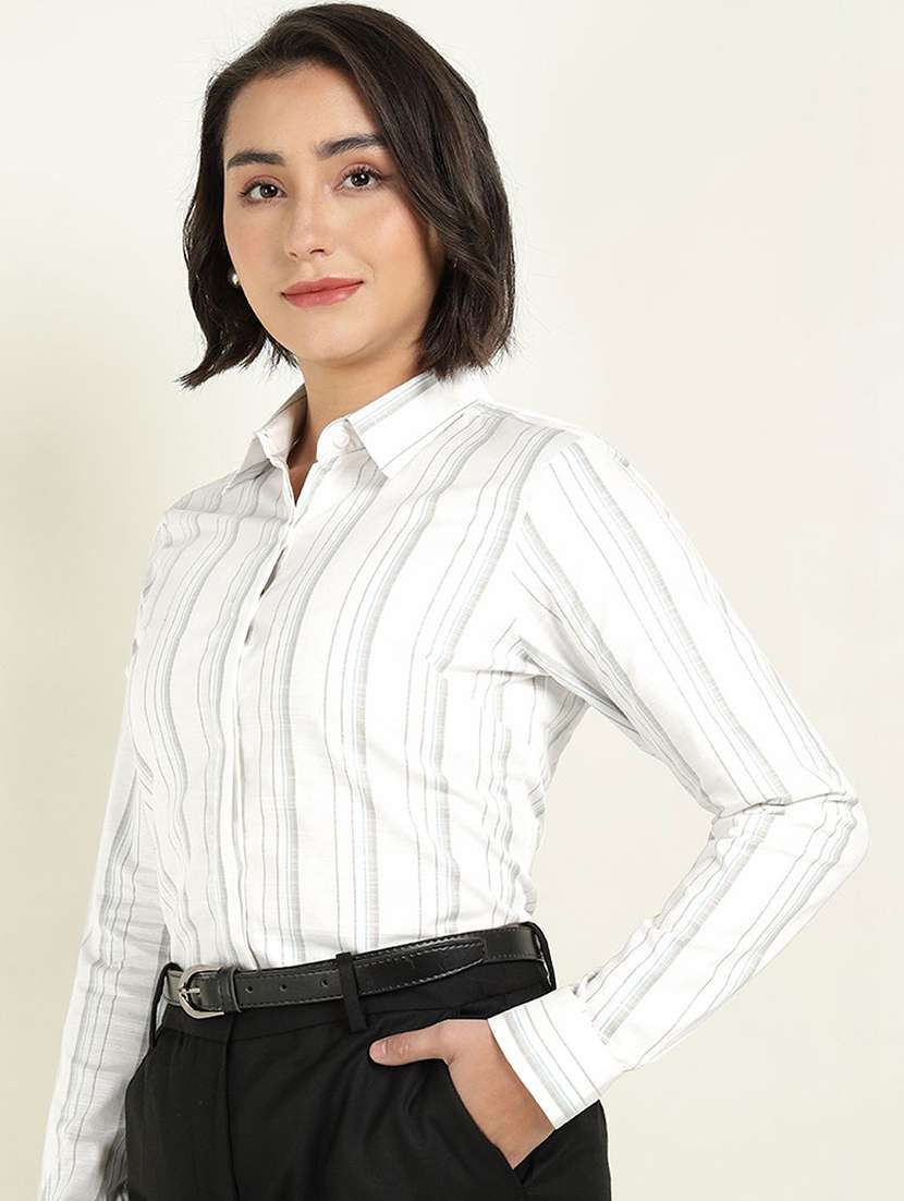 women collared long sleeve regular fit shirt - 22337689 -  Standard Image - 1