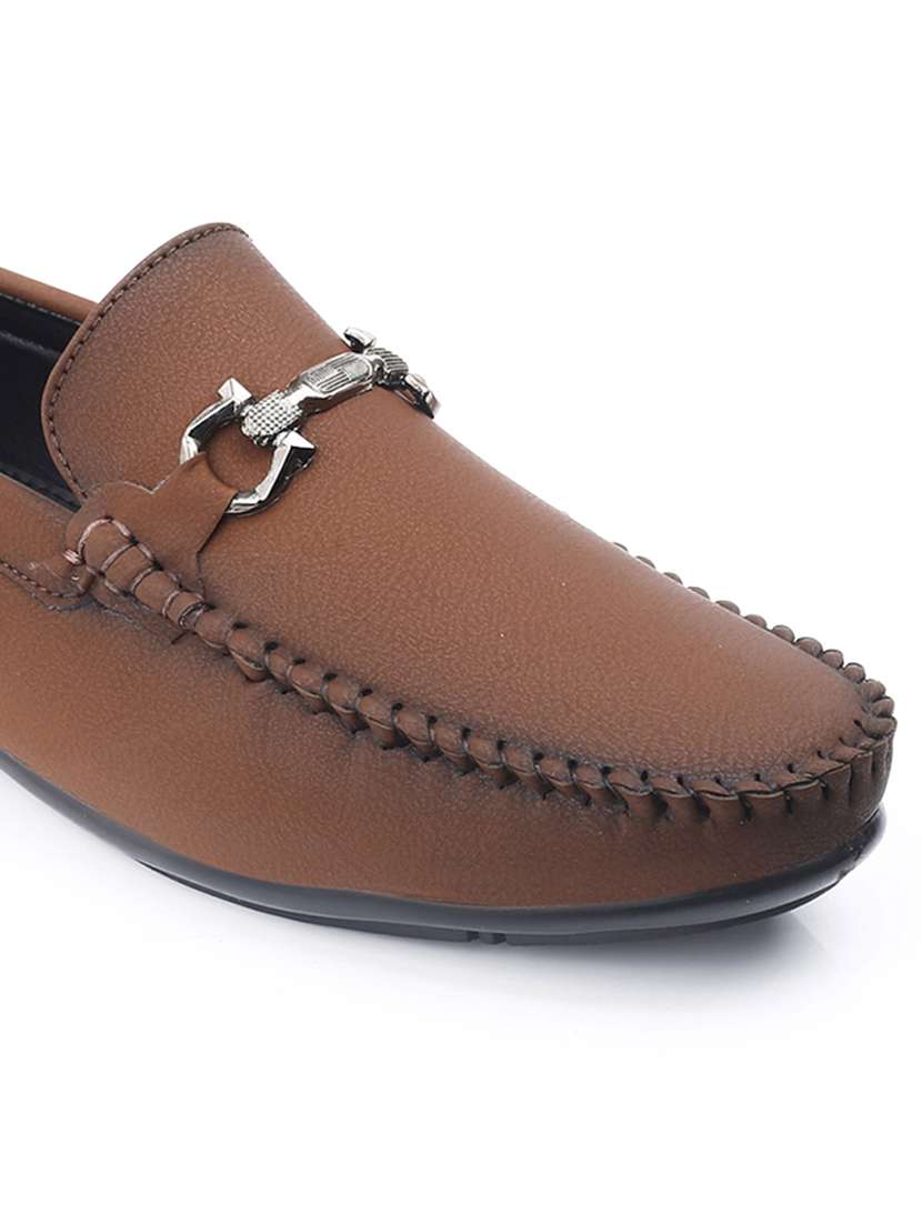men solid slip on horsebit loafer - 22337709 -  Standard Image - 4