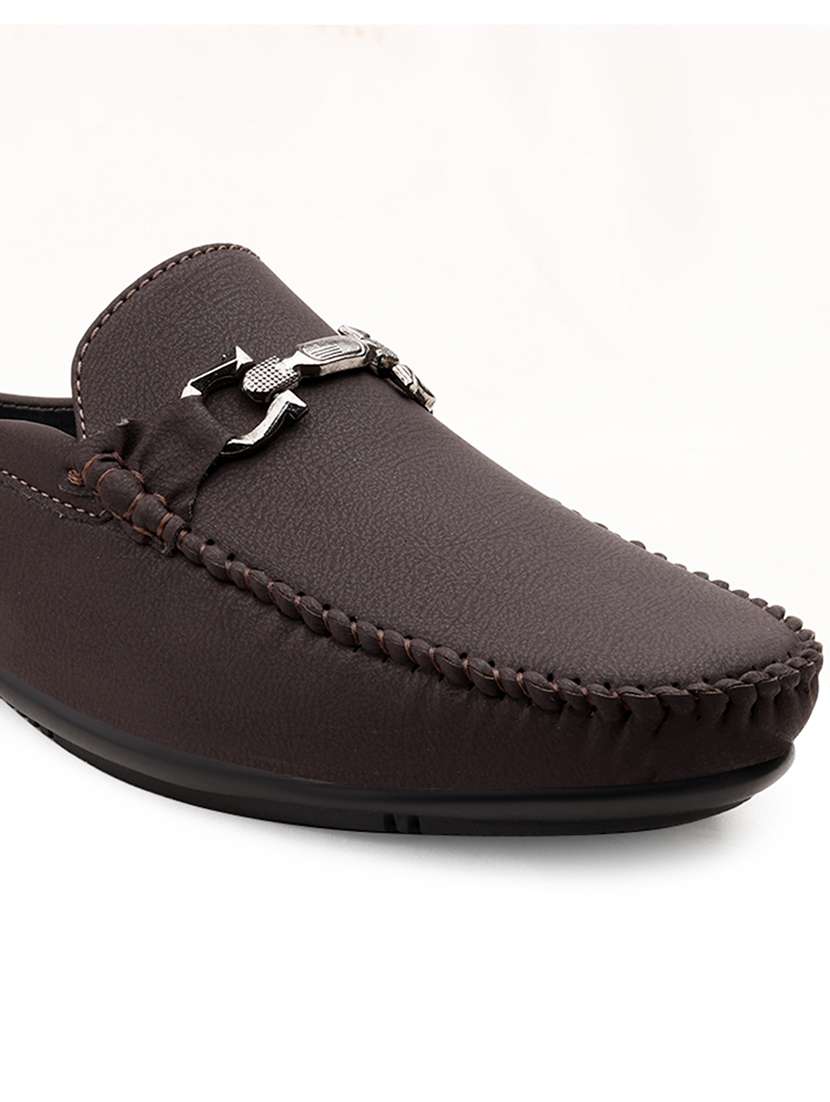 men solid slip on horsebit loafer - 22337717 -  Standard Image - 4