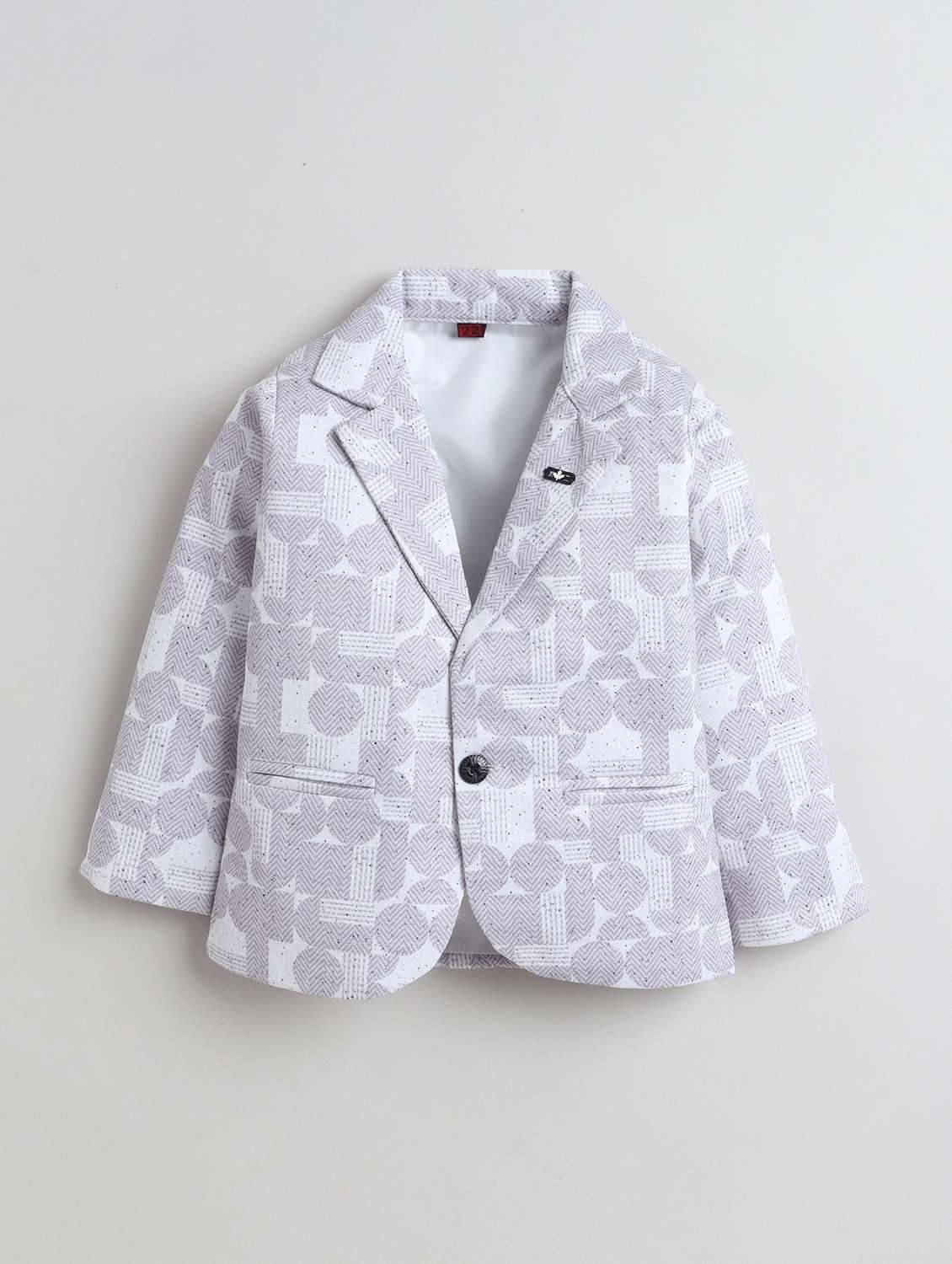 boys printed blazer and trouser with t-shirt set - 22337729 -  Standard Image - 4