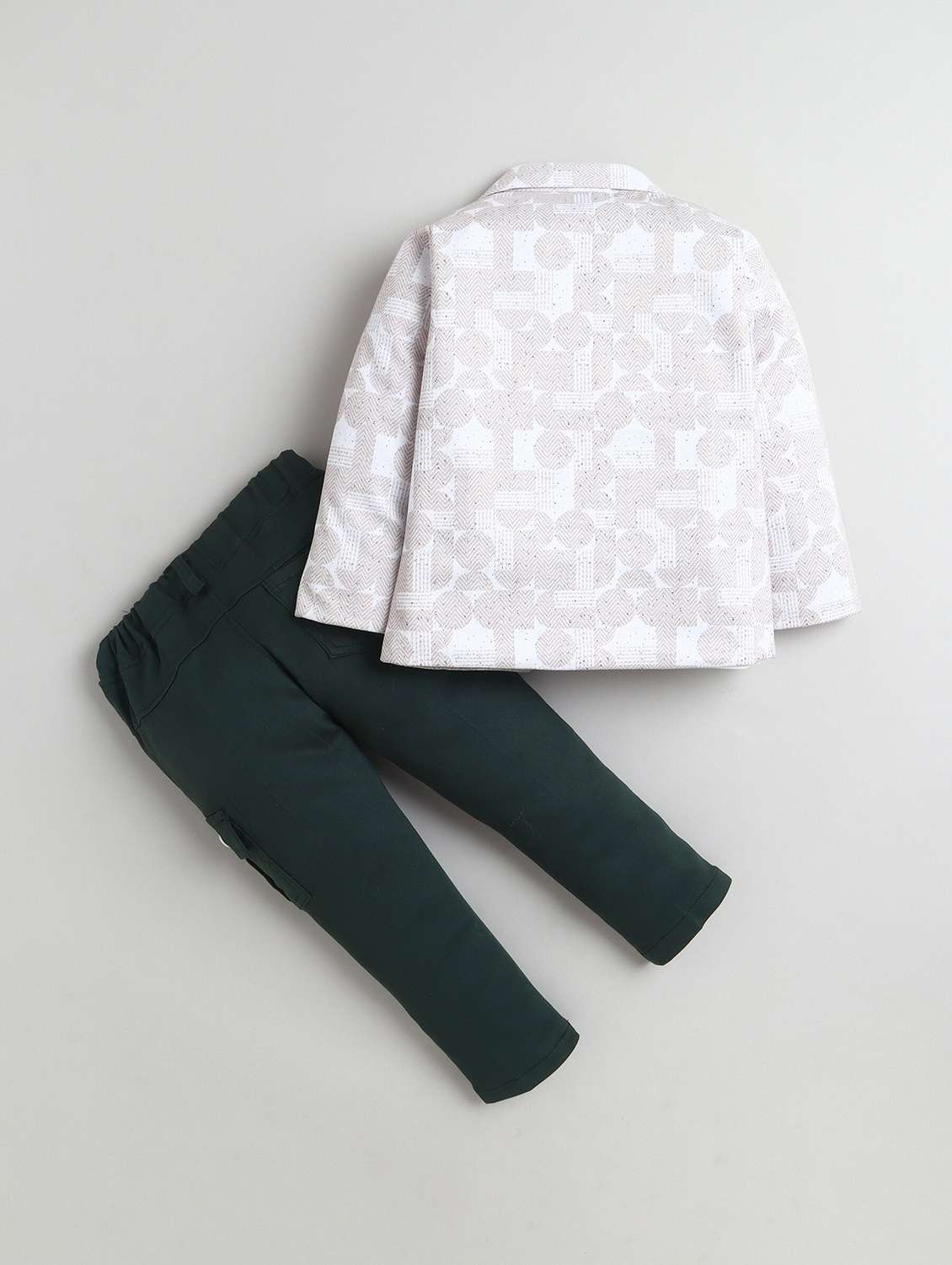 boys printed blazer and trouser with t-shirt set - 22337730 -  Standard Image - 1