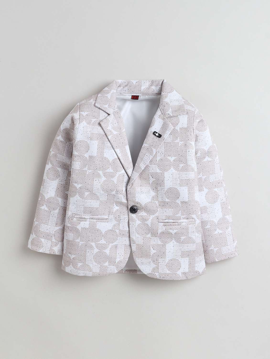 boys printed blazer and trouser with t-shirt set - 22337730 -  Standard Image - 4