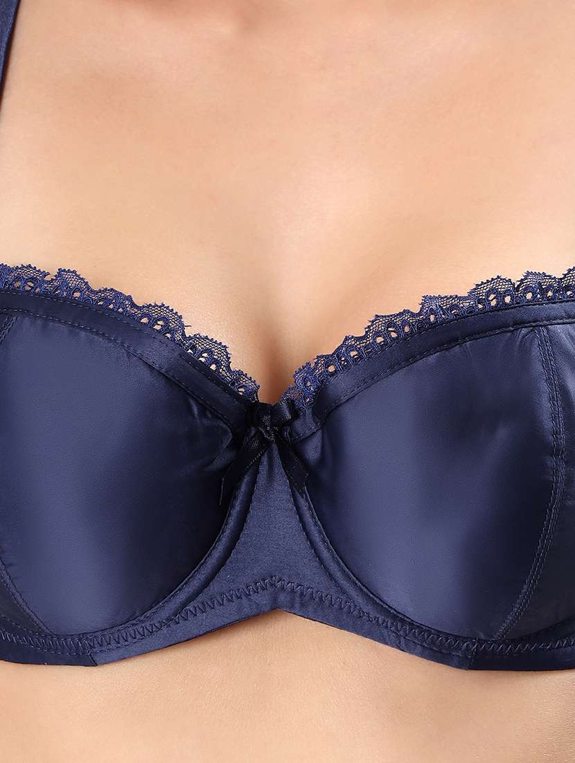 women solid padded balconette bra - 22338100 -  Standard Image - 4
