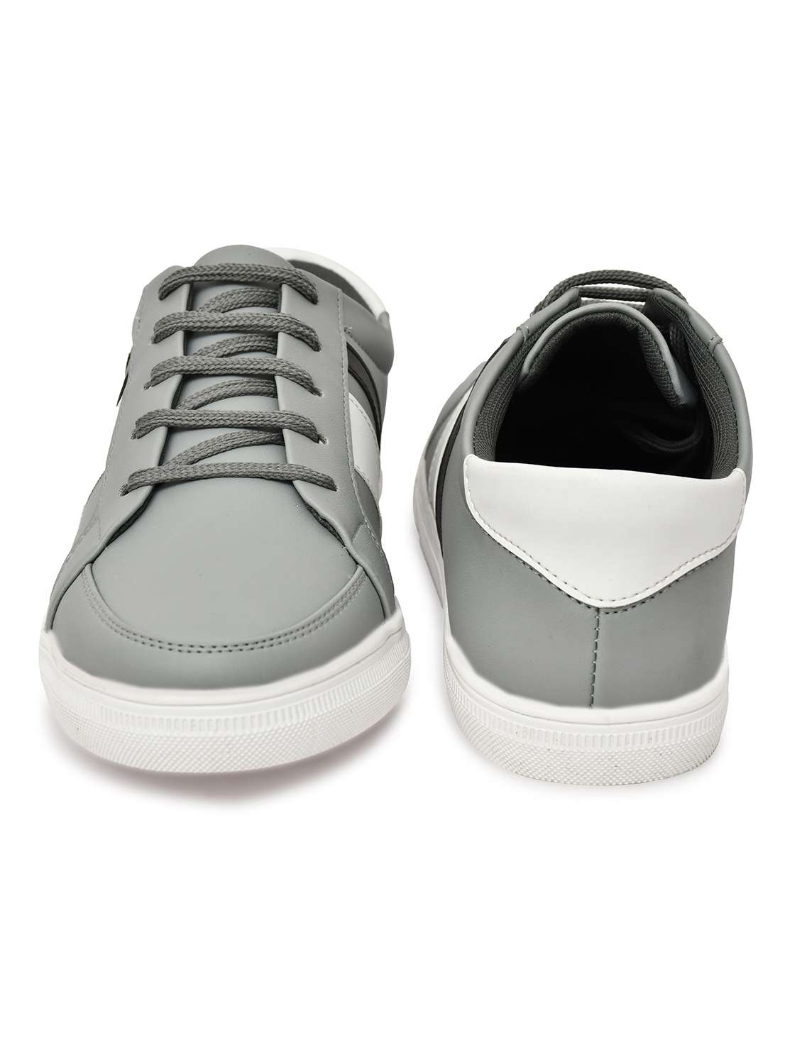 men grey lace-up sneaker - 22338389 -  Standard Image - 4