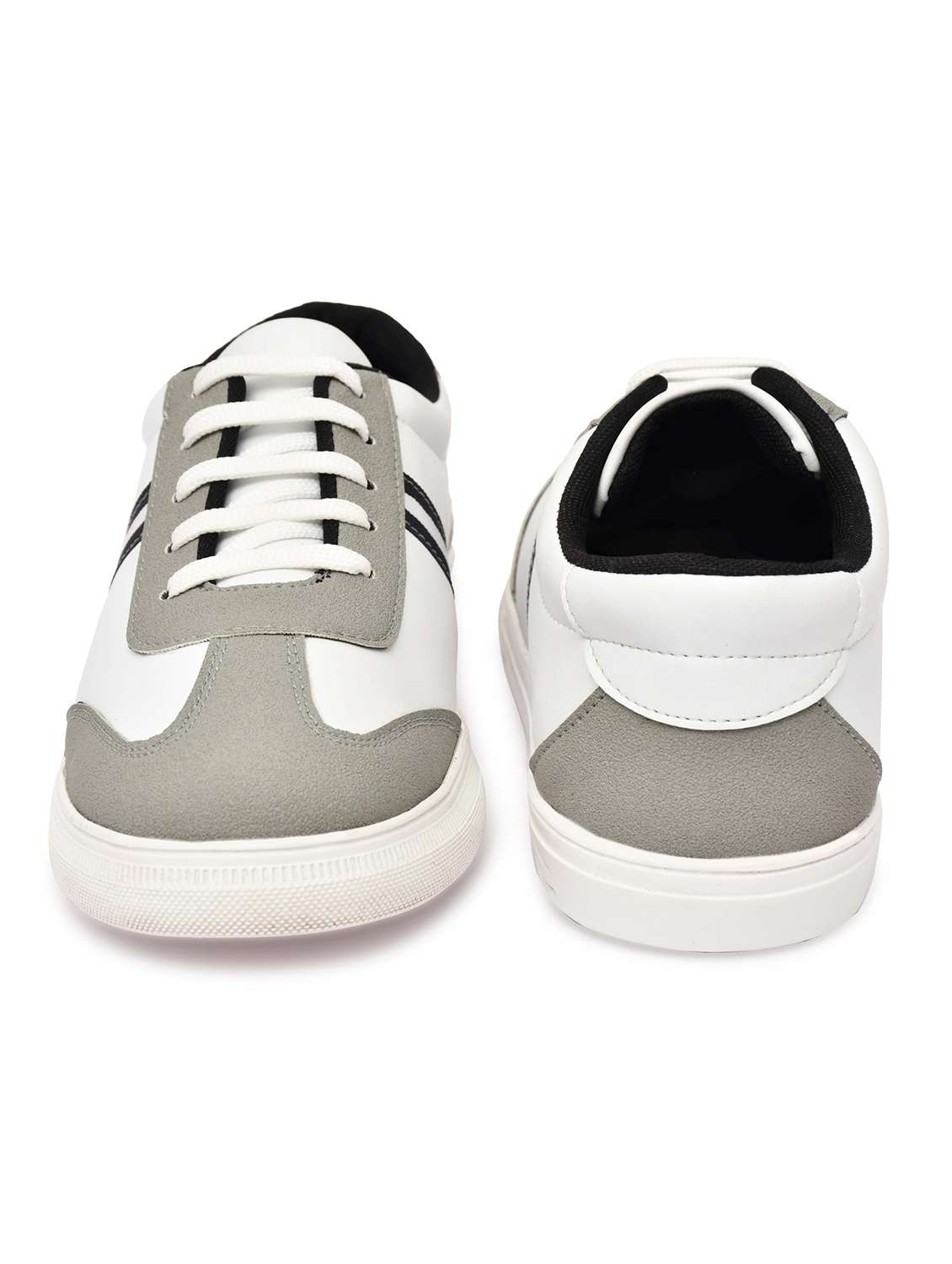 men white lace-up sneaker - 22338393 -  Standard Image - 4