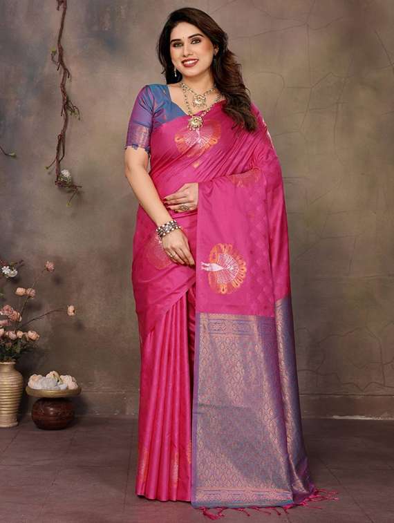 women self design banarasi saree with blouse - 22338420 -  Standard Image - 1