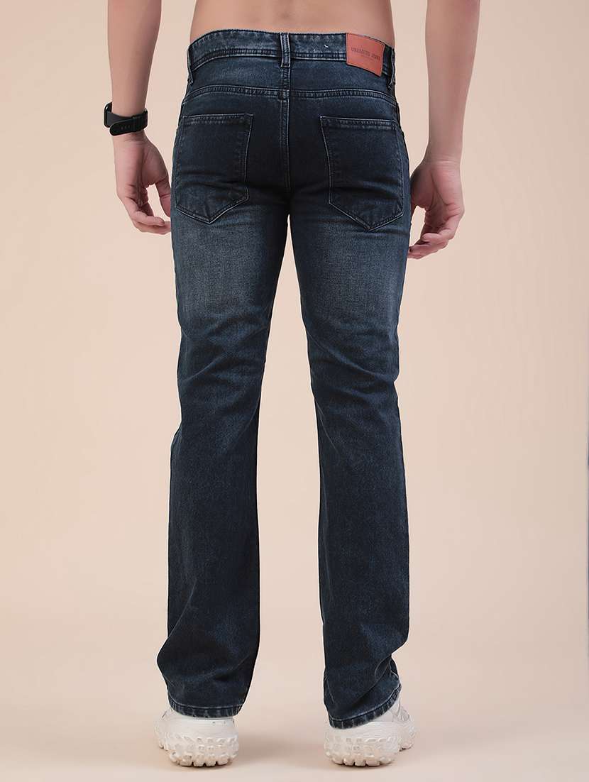 men washed mid rise bootcut jeans - 22338819 -  Standard Image - 4