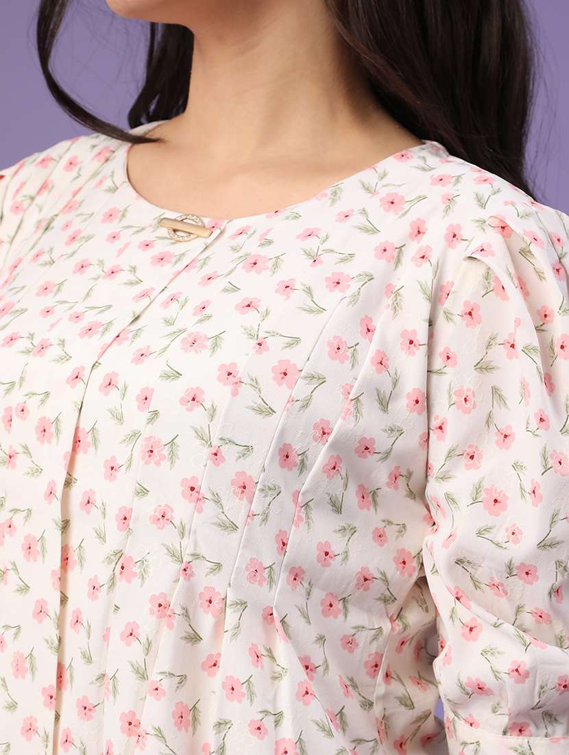 Women Printed Round Neck Top - 22338853 -  Standard Image - 1