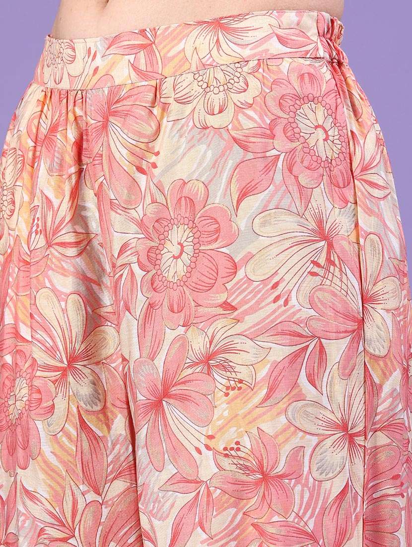women printed three quarter sleeve co-ord set - 22338879 -  Standard Image - 4