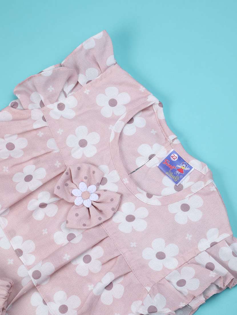 pink cotton combo infant twin set - 22338902 -  Standard Image - 4