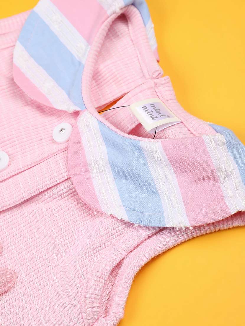pink cotton combo infant twin set - 22338912 -  Standard Image - 4