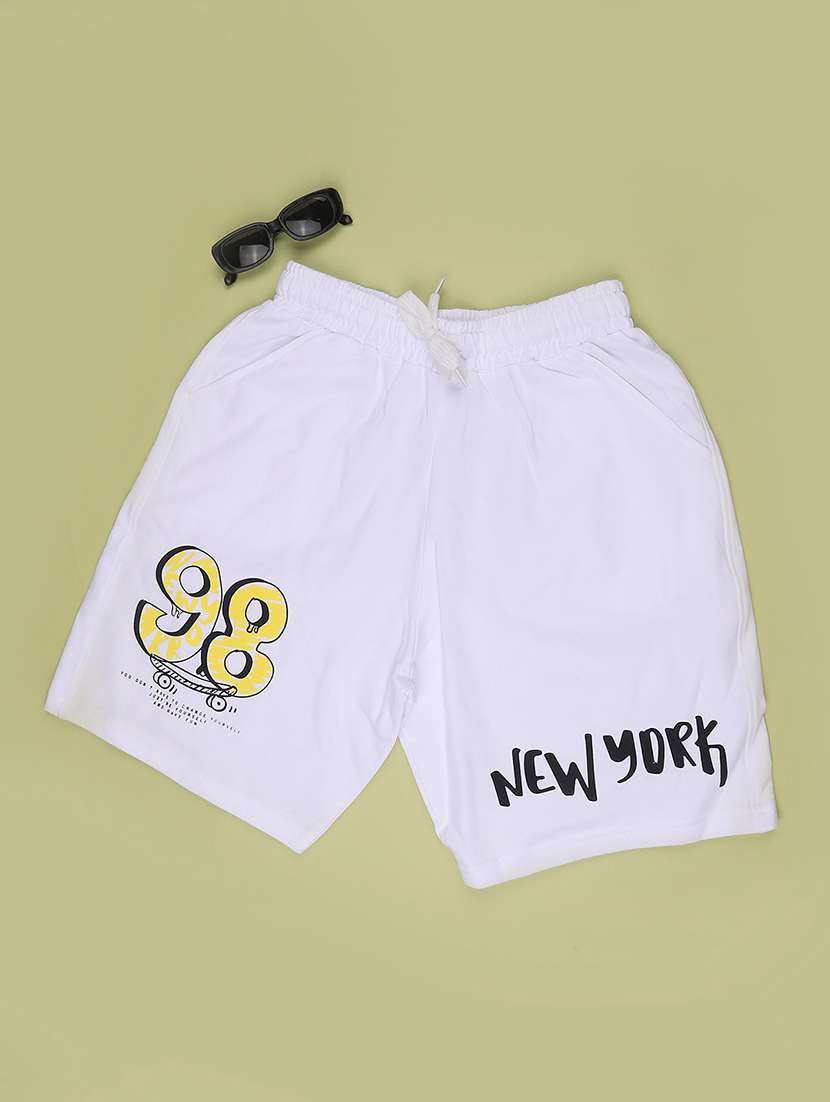 boys printed mid rise regular shorts - 22338946 -  Standard Image - 1