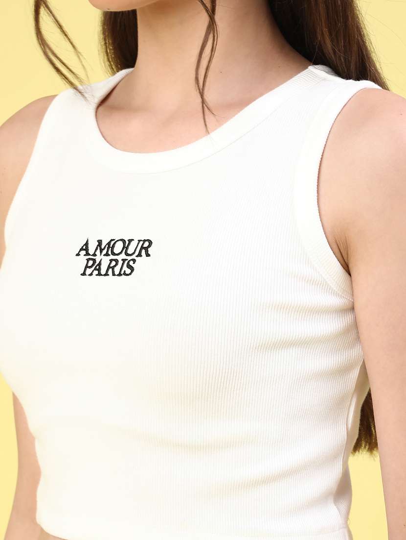 white cotton tank  top - 22338970 -  Standard Image - 1