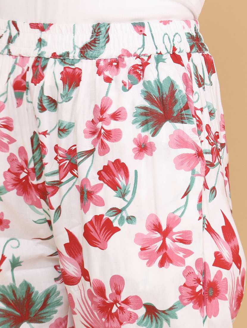 women printed mid rise loungewear pajama - 22339075 -  Standard Image - 1