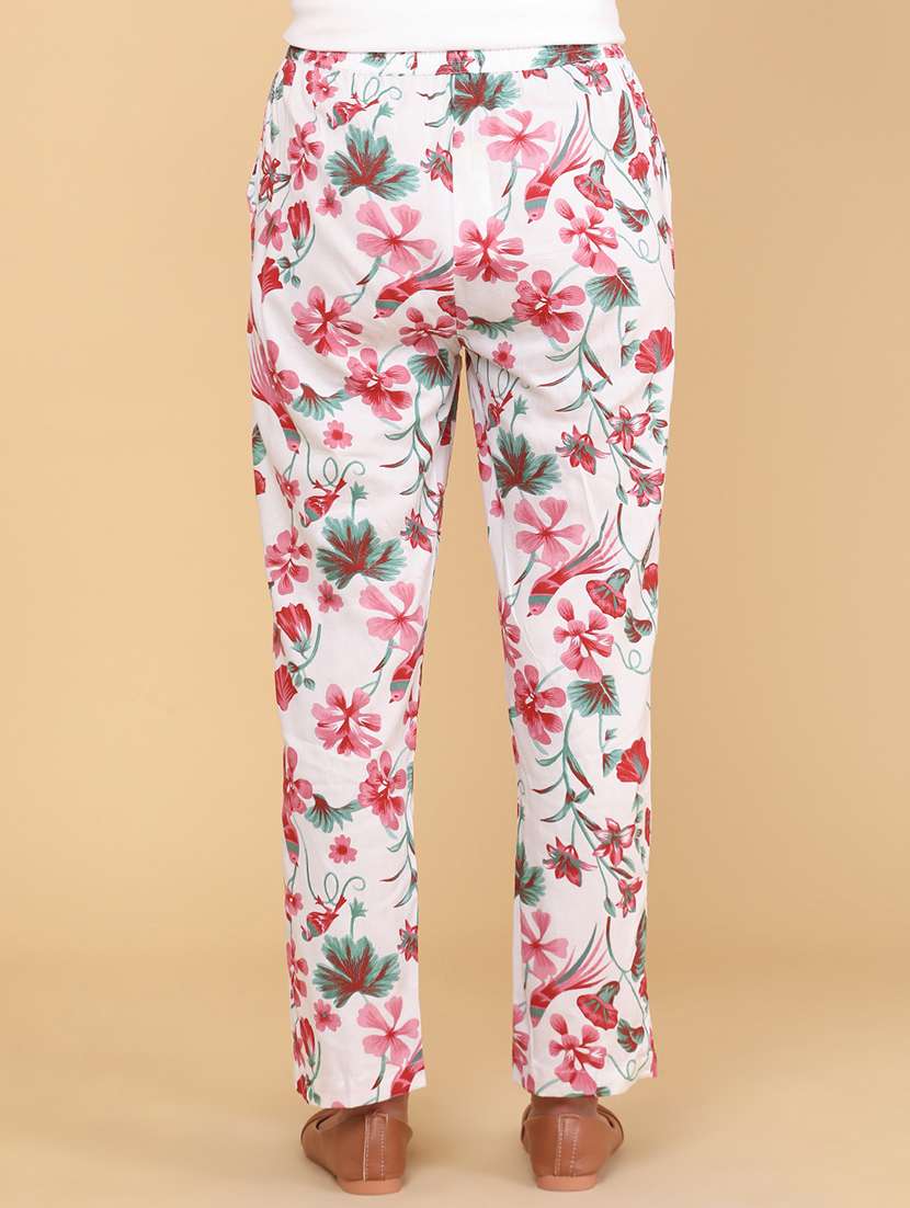 women printed mid rise loungewear pajama - 22339075 -  Standard Image - 4