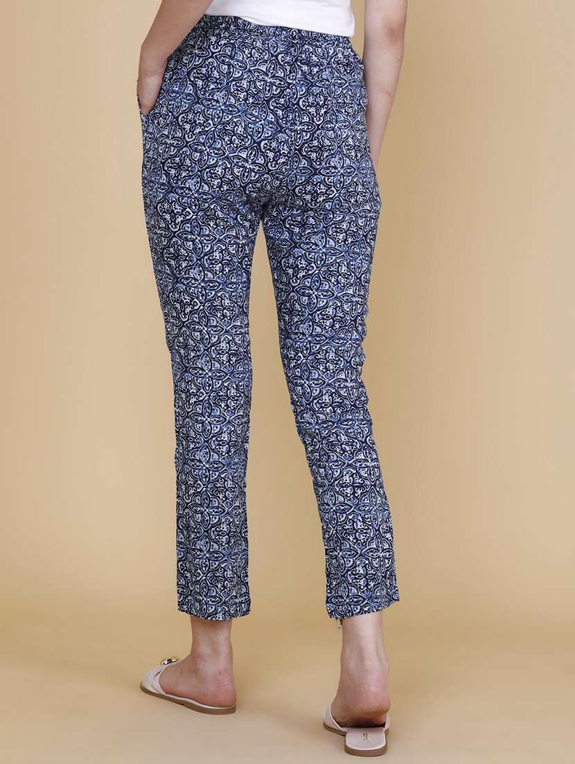 women printed mid rise loungewear pajama - 22339078 -  Standard Image - 4