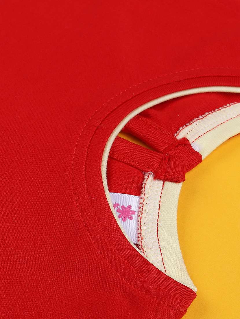 red cotton combo infant twin set - 22339140 -  Standard Image - 4