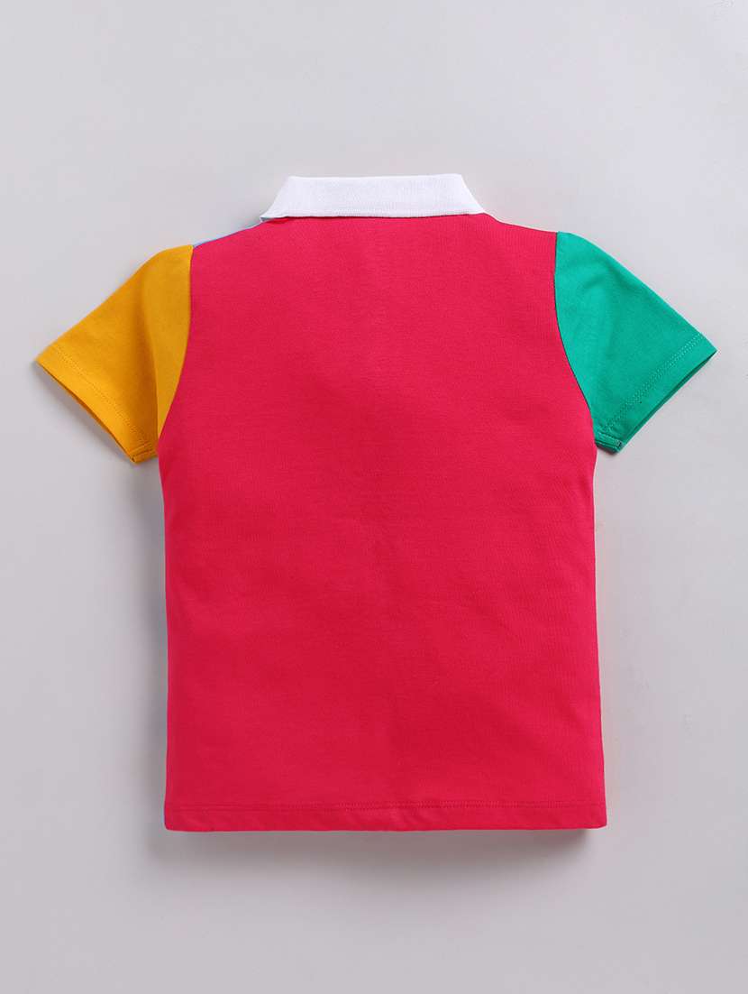 boys printed short sleeve polo t-shirt - 22339248 -  Standard Image - 1