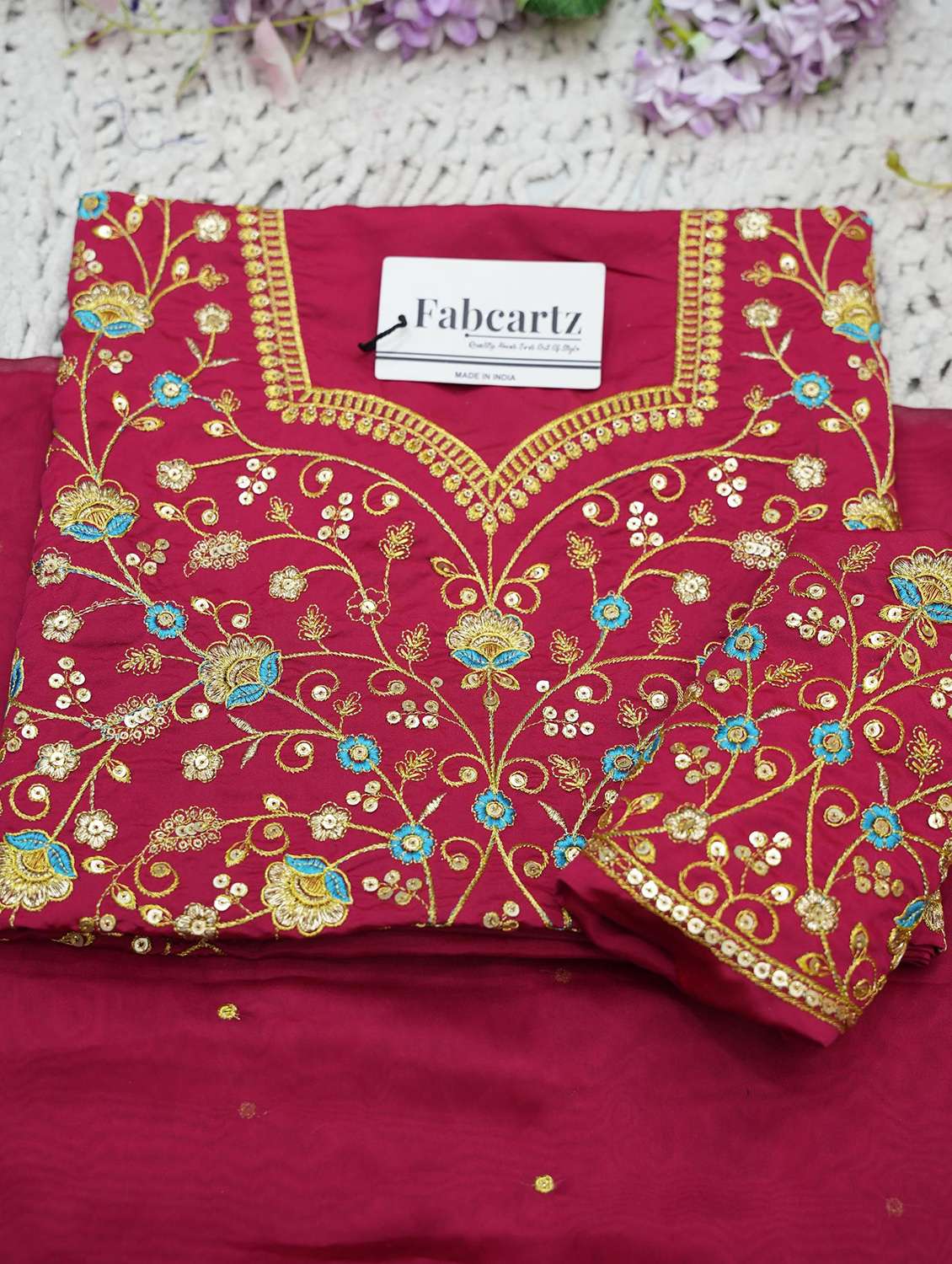 women self design south indian style unstitched lehenga choli set - 22339502 -  Standard Image - 4