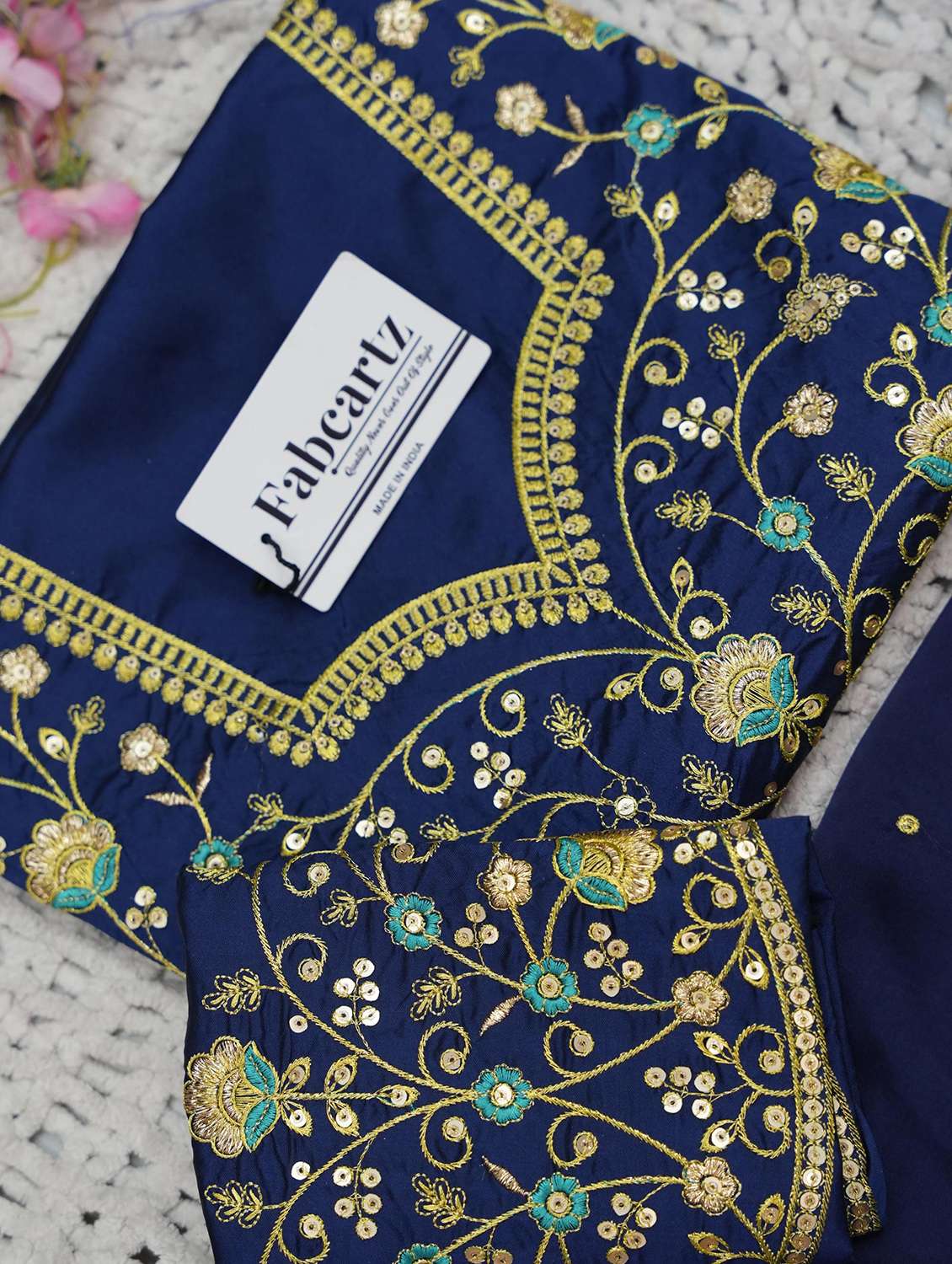 women self design south indian style unstitched lehenga choli set - 22339504 -  Standard Image - 4