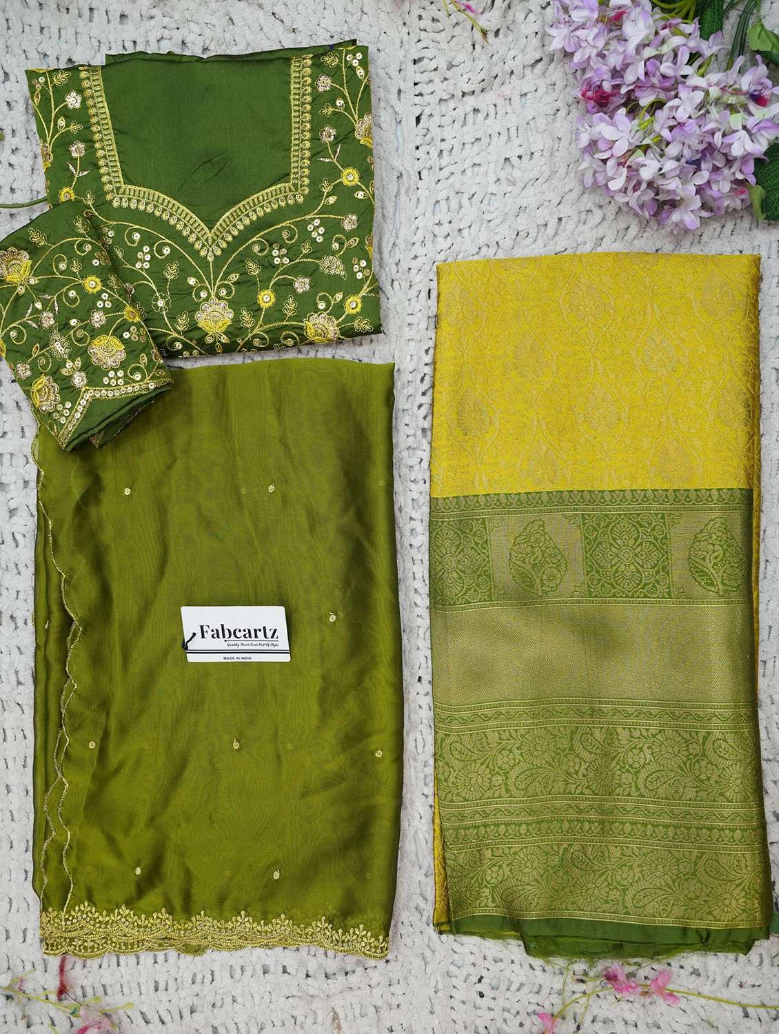 women self design south indian style unstitched lehenga choli set - 22339505 -  Standard Image - 1