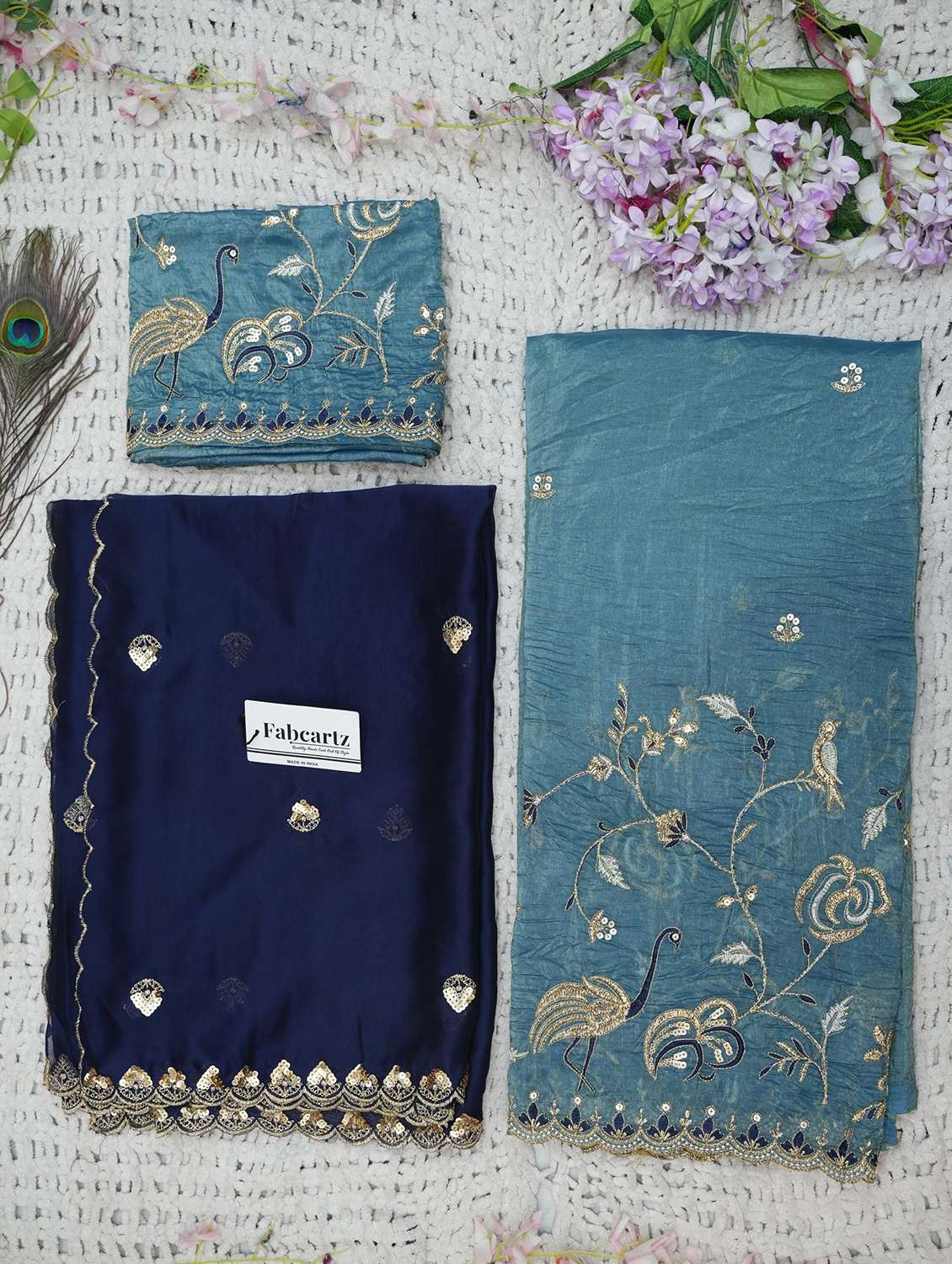 women solid with work unstitched lehenga choli set - 22339508 -  Standard Image - 1