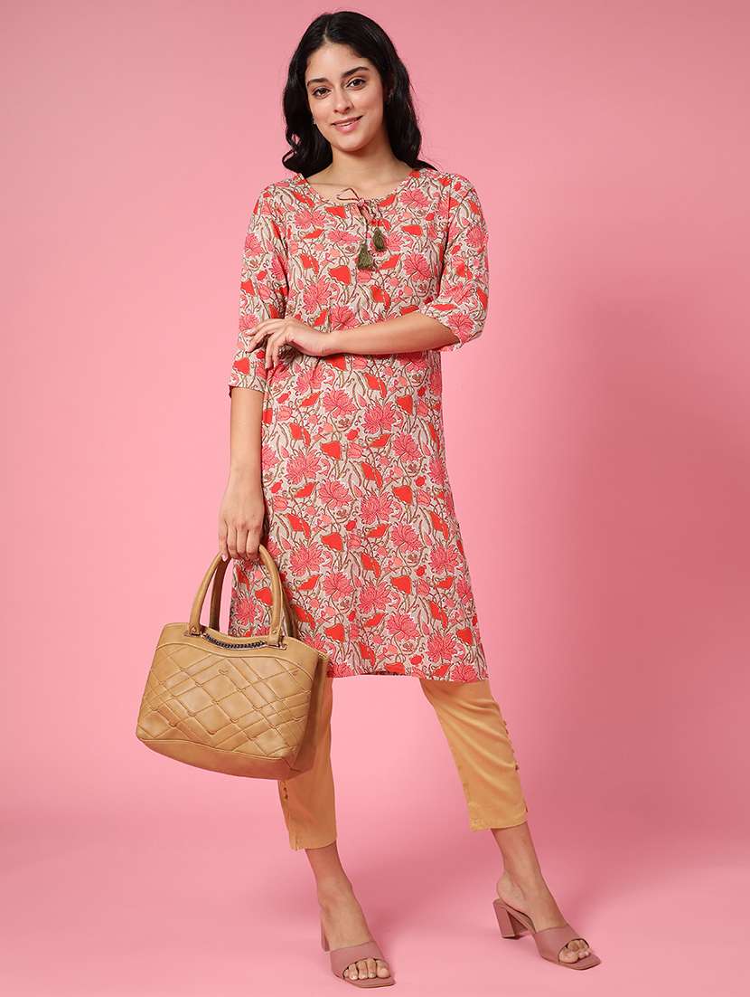 Beige Cotton Tapered Pant - 22339554 -  Standard Image - 4