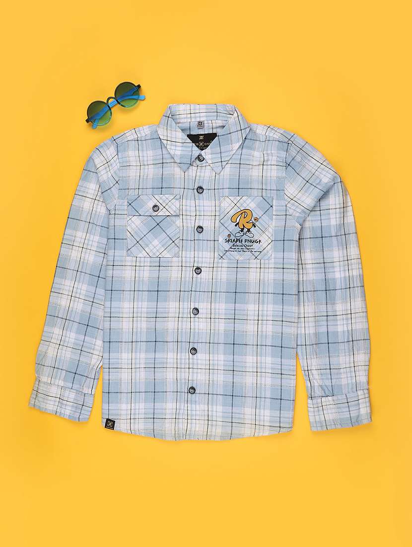 blue cotton shirt - 22339627 -  Standard Image - 1