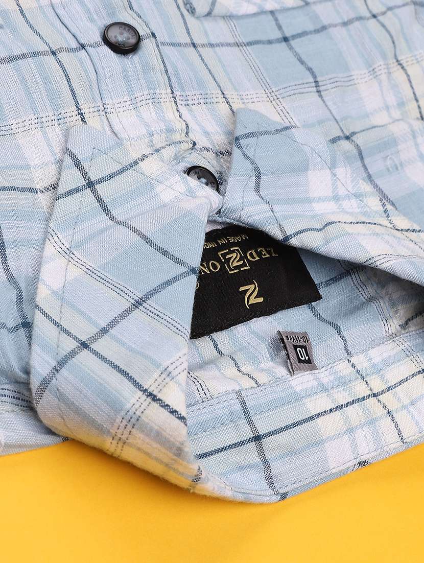 blue cotton shirt - 22339627 -  Standard Image - 4