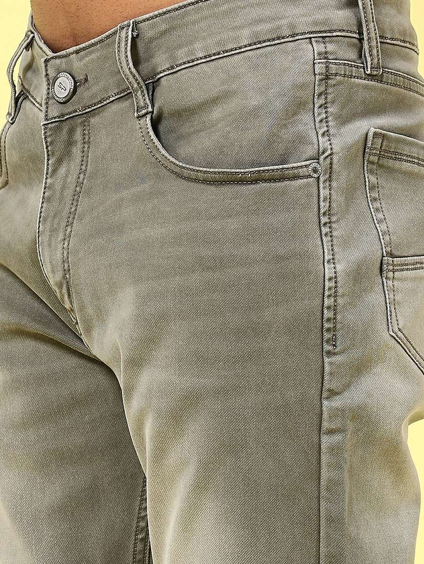 men washed mid rise full length tapered jeans - 22339850 -  Standard Image - 1