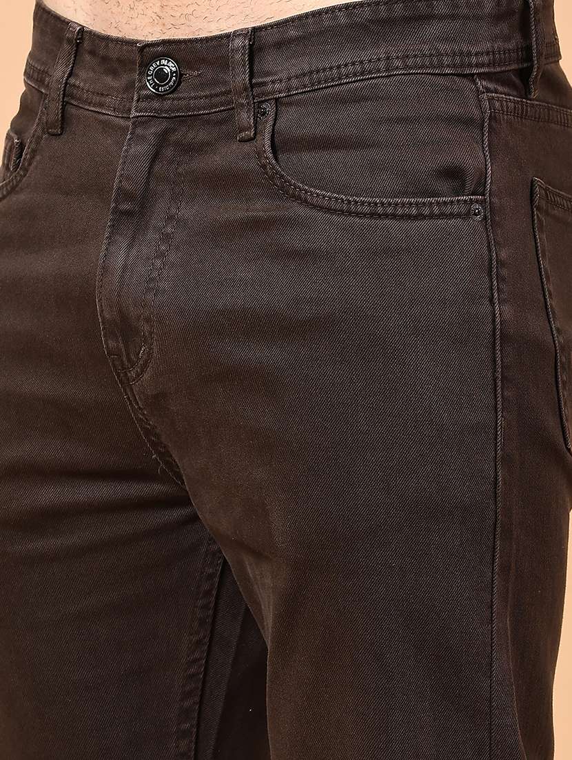 men plain mid rise full length jeans - 22339861 -  Standard Image - 1