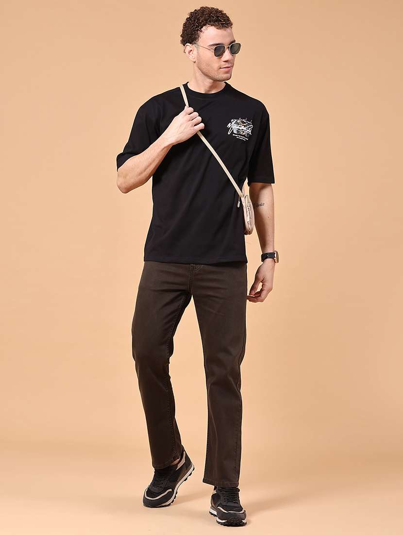 men plain mid rise full length jeans - 22339861 -  Standard Image - 4