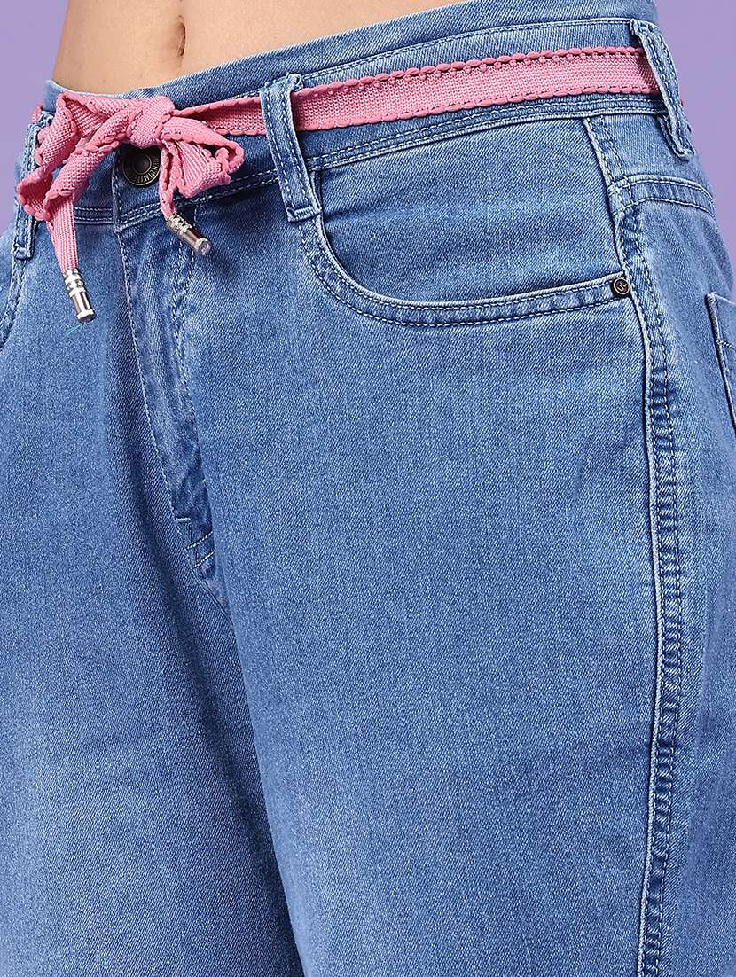 women blue cotton jean - 22339913 -  Standard Image - 1