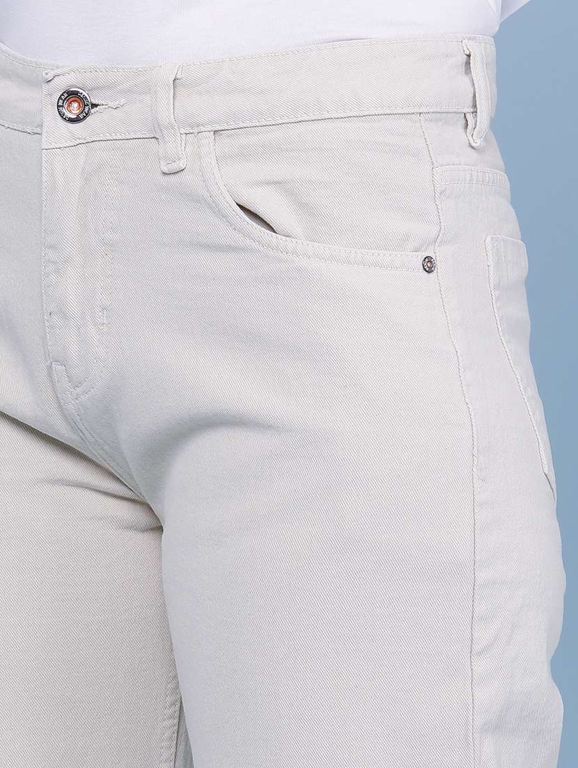 women solid mid rise straight fit jeans - 22339915 -  Standard Image - 1