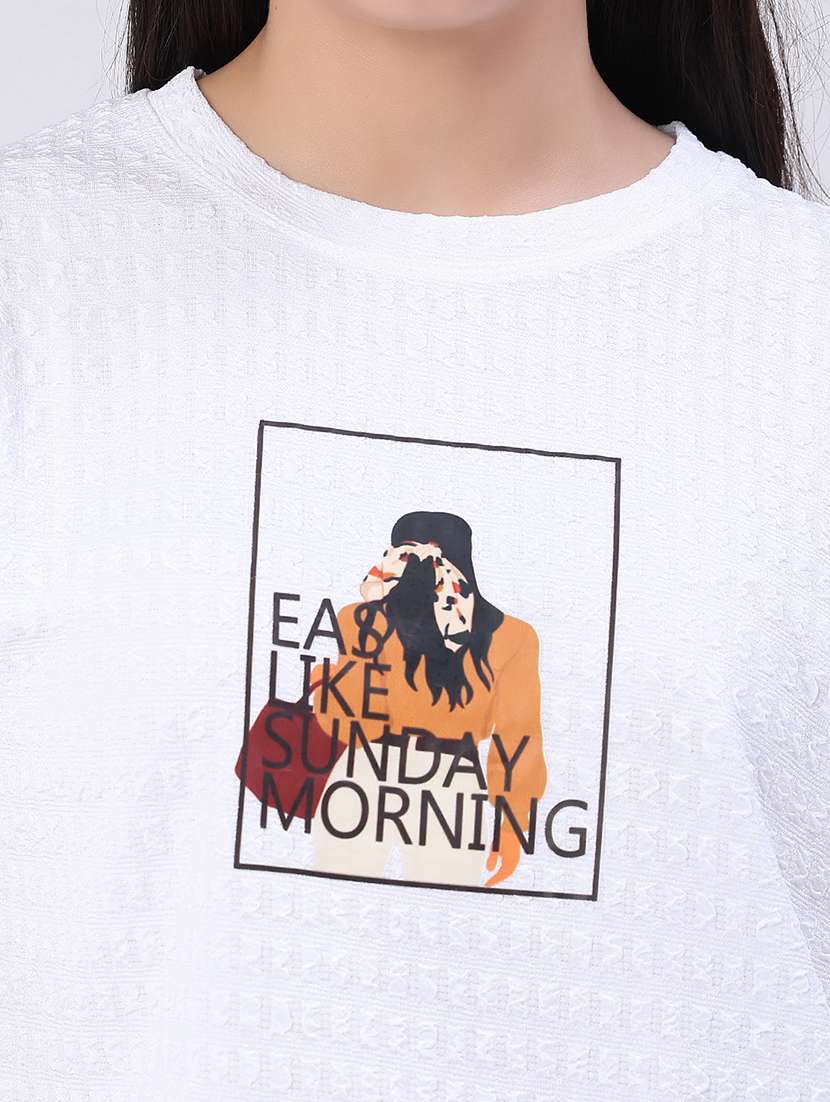 women printed short sleeves regular fit t-shirt - 22340038 -  Standard Image - 1