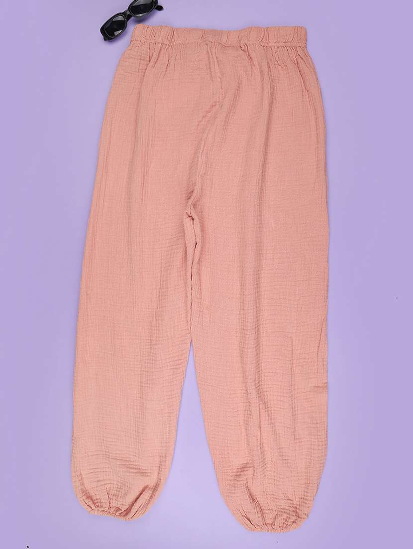 peach cotton jogger - 22340060 -  Standard Image - 1