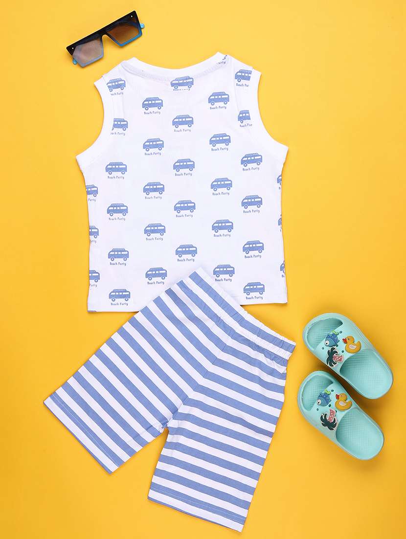 kids printed t-shirt and shorts set - 22340086 -  Standard Image - 1