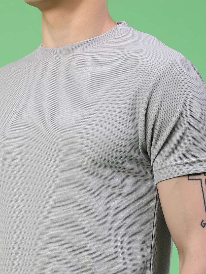 Men Self Design Short Sleeve Shorts & T-shirt Co-ord Set - 22340109 -  Standard Image - 1