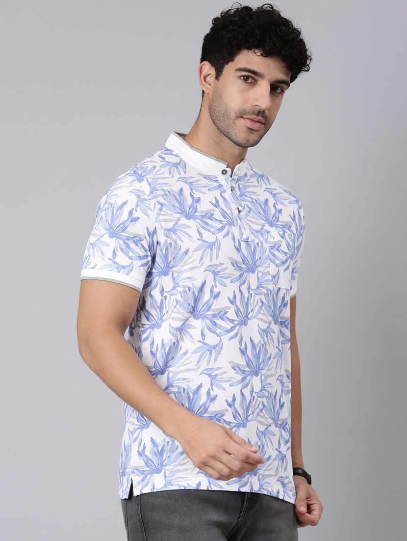 men printed short sleeve slim fit t-shirt - 22340173 -  Standard Image - 1