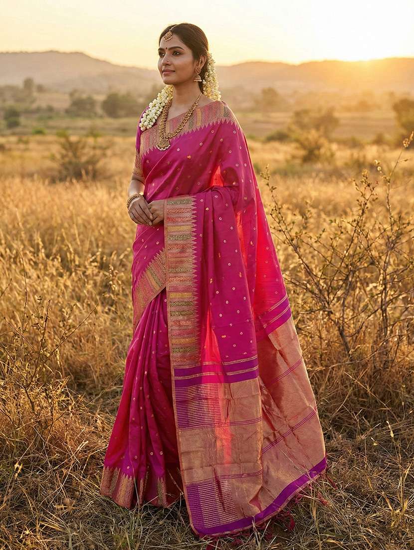 women self design banarasi saree with blouse - 22340712 -  Standard Image - 1