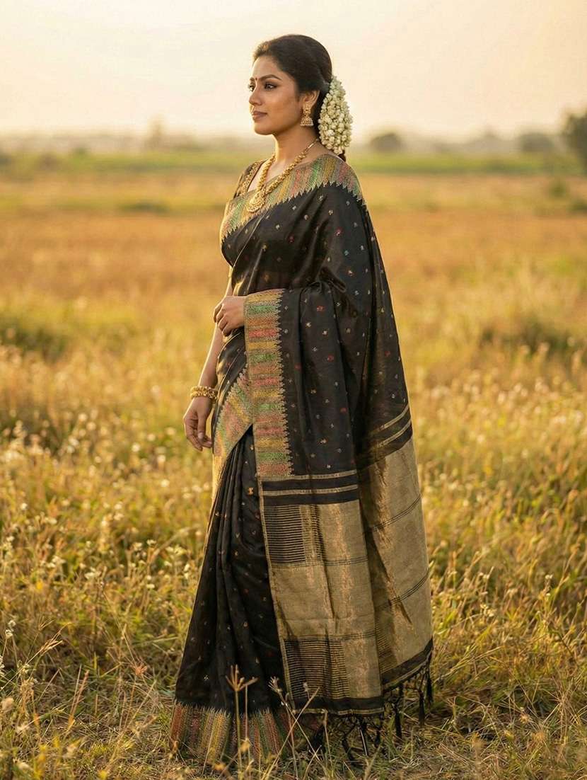 women self design banarasi saree with blouse - 22340713 -  Standard Image - 1