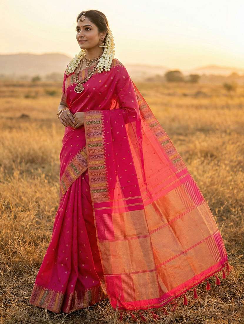 women self design banarasi saree with blouse - 22340717 -  Standard Image - 1