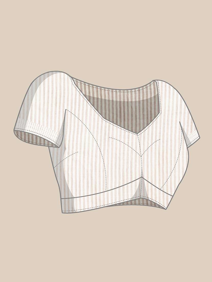 women self design bordered saree with blouse - 22340746 -  Standard Image - 4