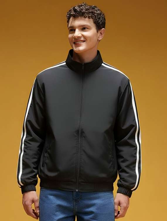 men tapered long sleeve bomber jacket - 22340842 -  Standard Image - 1