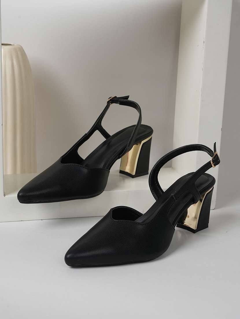 women solid back strap sandals