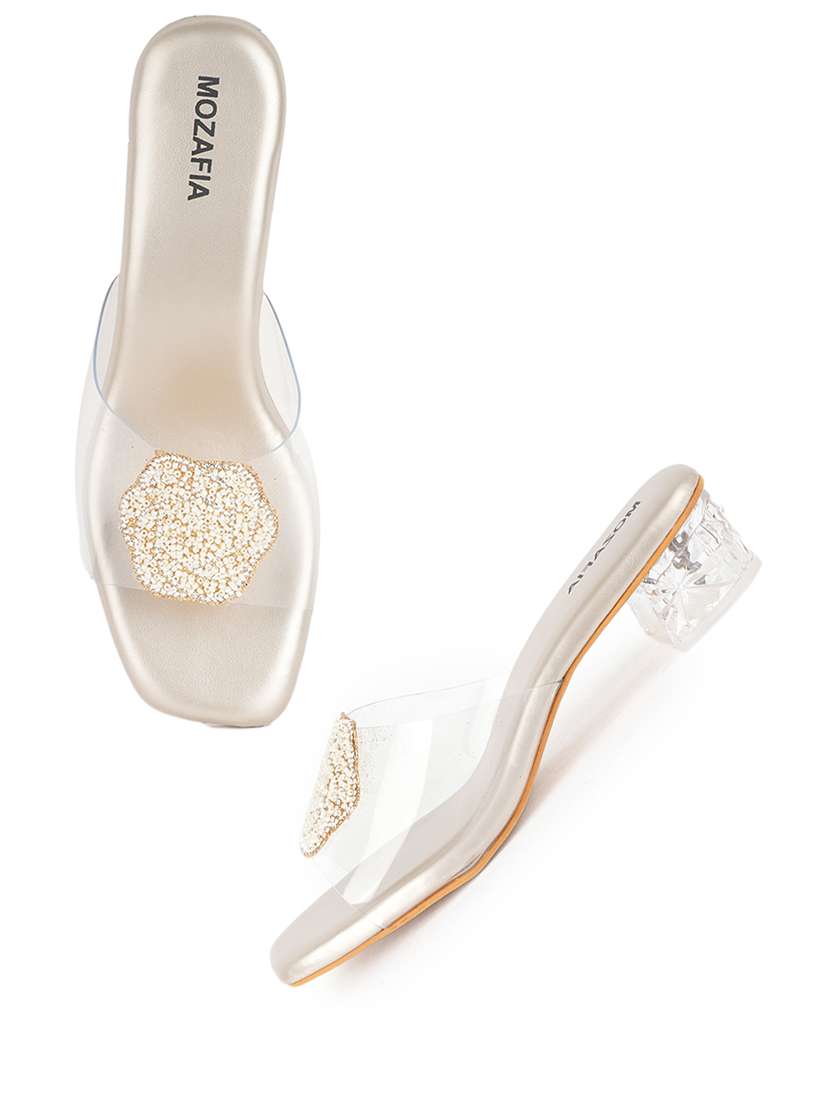 women solid slip on sandals - 22341148 -  Standard Image - 1
